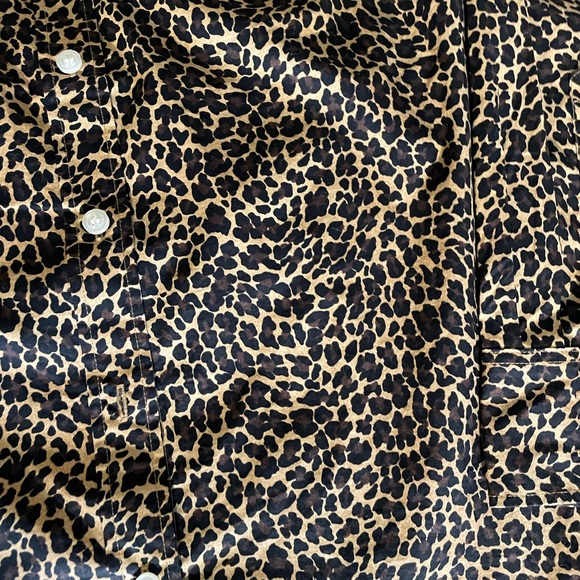 J. Crew Leopard Print Button-Down Shirt - Picture 2 of 4